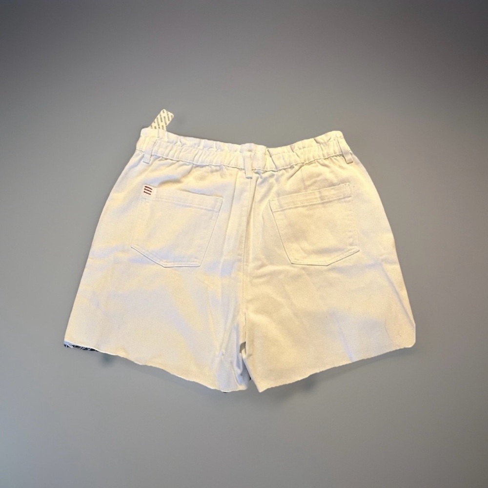 Urban Outfitters BDG White Denim Shorts Raw Hem 90s Style XL NWT High-Rise - Picture 3 of 5
